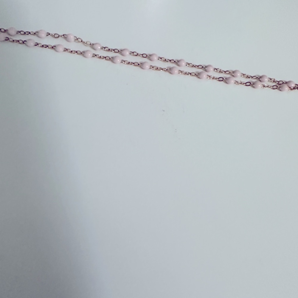 Gigi clouzeau necklace light pink and pink gold